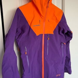 Mammut Gore Tex Pro Women's Ski Jacket in Purple and Orange